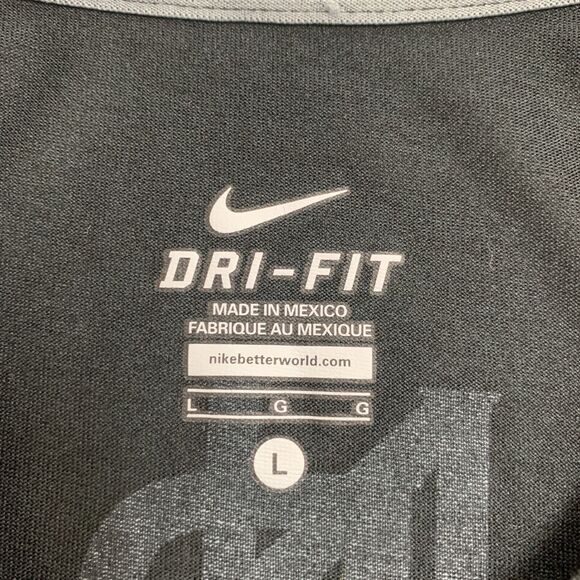 Nike Athletic Shirt Womens L Large Black Dri Fit Notre Dame Prep Saints Football - Picture 8 of 12